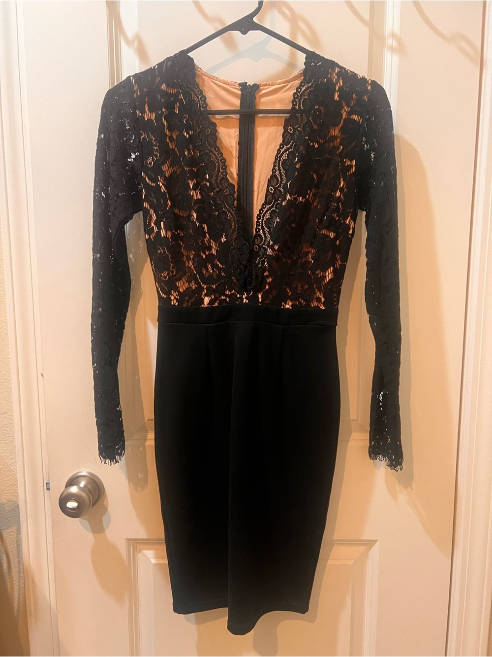 Lulus SEXY Black Lace Midi Bodycon Dress